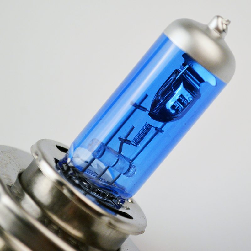 Hippcron H4 12V 60/55W Halogen Birne Xenon Helle Dunkelblau Glas Edelstahl Basis Auto Super weiß Auto Nebel Lampe