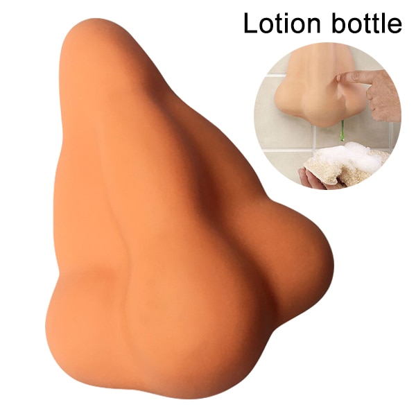 Fun Soap Dispenser Nose Shaped Suction Cup Shower Shampoo Gel Dispensers Bathroom Accessories JS23