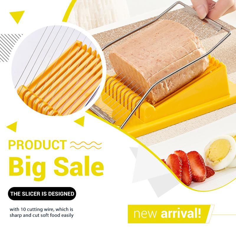Multifunktions Edelstahl Schneidemaschine Käse Mittagessen Fleisch Ei Teiler Splitter Cutter Küche Gerät Werkzeuge
