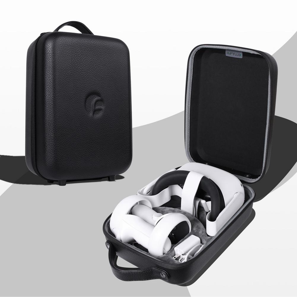 Aufbewahrungsbox aus leder für oculus quest 2 controller, tragetasche für oculus quest 2 vr headset, oculus quest 2 zubehör