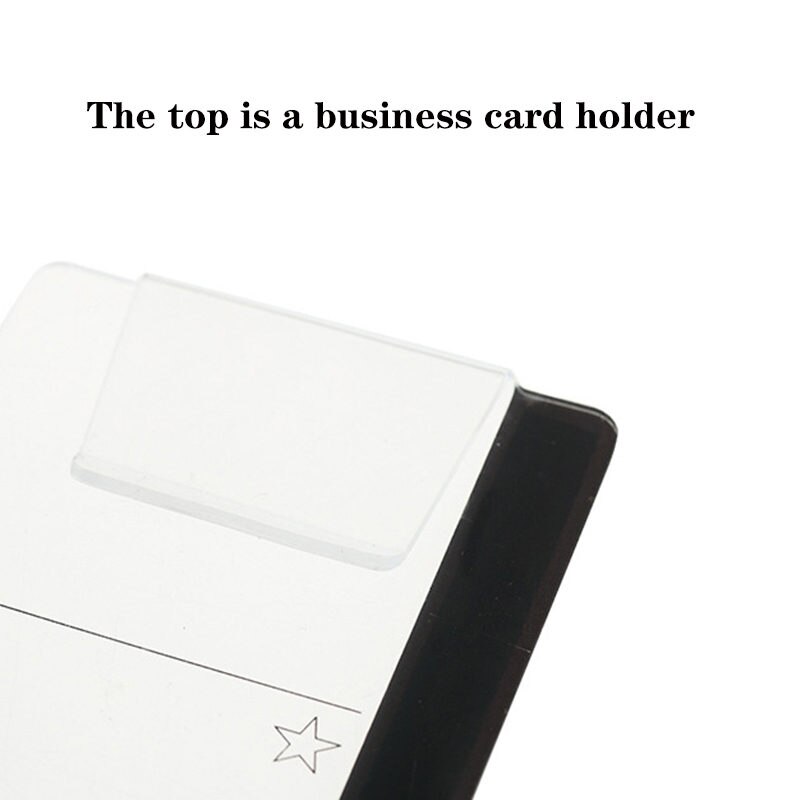 Creatieve Acryl Monitor Bericht Memo Board Voor Sticky Note Transparant Naam Card Phone Holder Desktop Plastic Houder Briefpapier