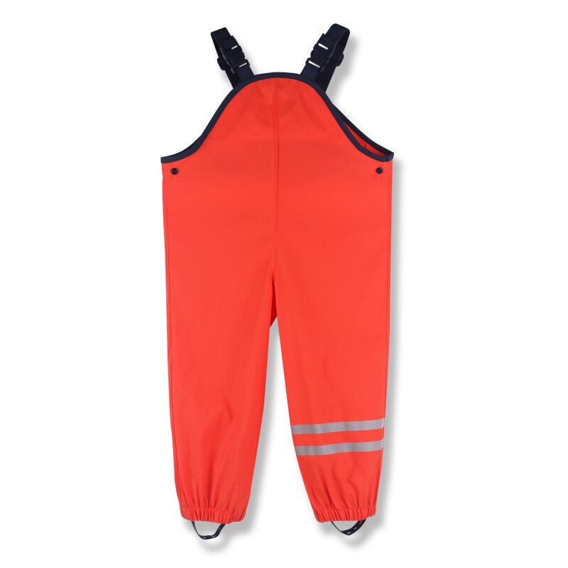 Pu vandtætte piger overalls udendørs sport baby drenge regnbukser forår børn bukser blå sommer børnetøj orange: Orange / 3t