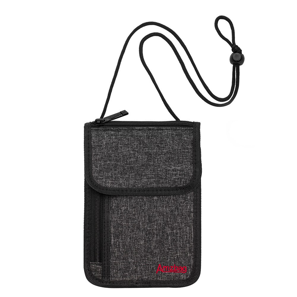 Certificado de viagem bolsa cordão passaporte saco de armazenamento do telefone móvel pendurado pescoço bolsa de moeda anti-roubo oxford pano saco de cartão