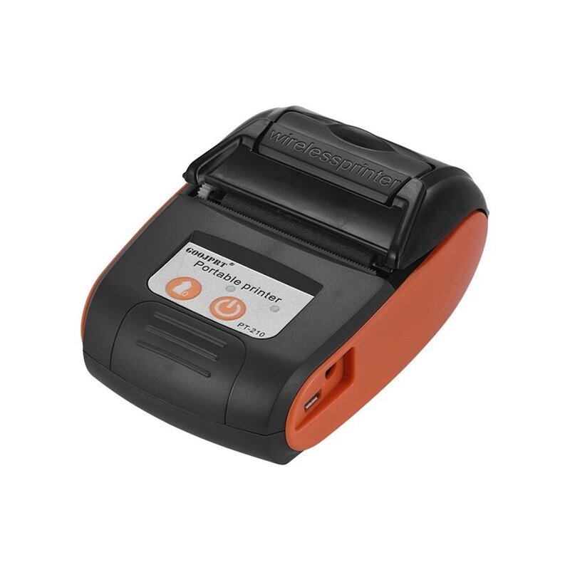 GOOJPRT PT-210 Tragbare Thermische Drucker Handheld 58mm Empfang Drucker für Einzelhandel Geschäfte Gaststätten Fabriken Logistik UNS Stecker