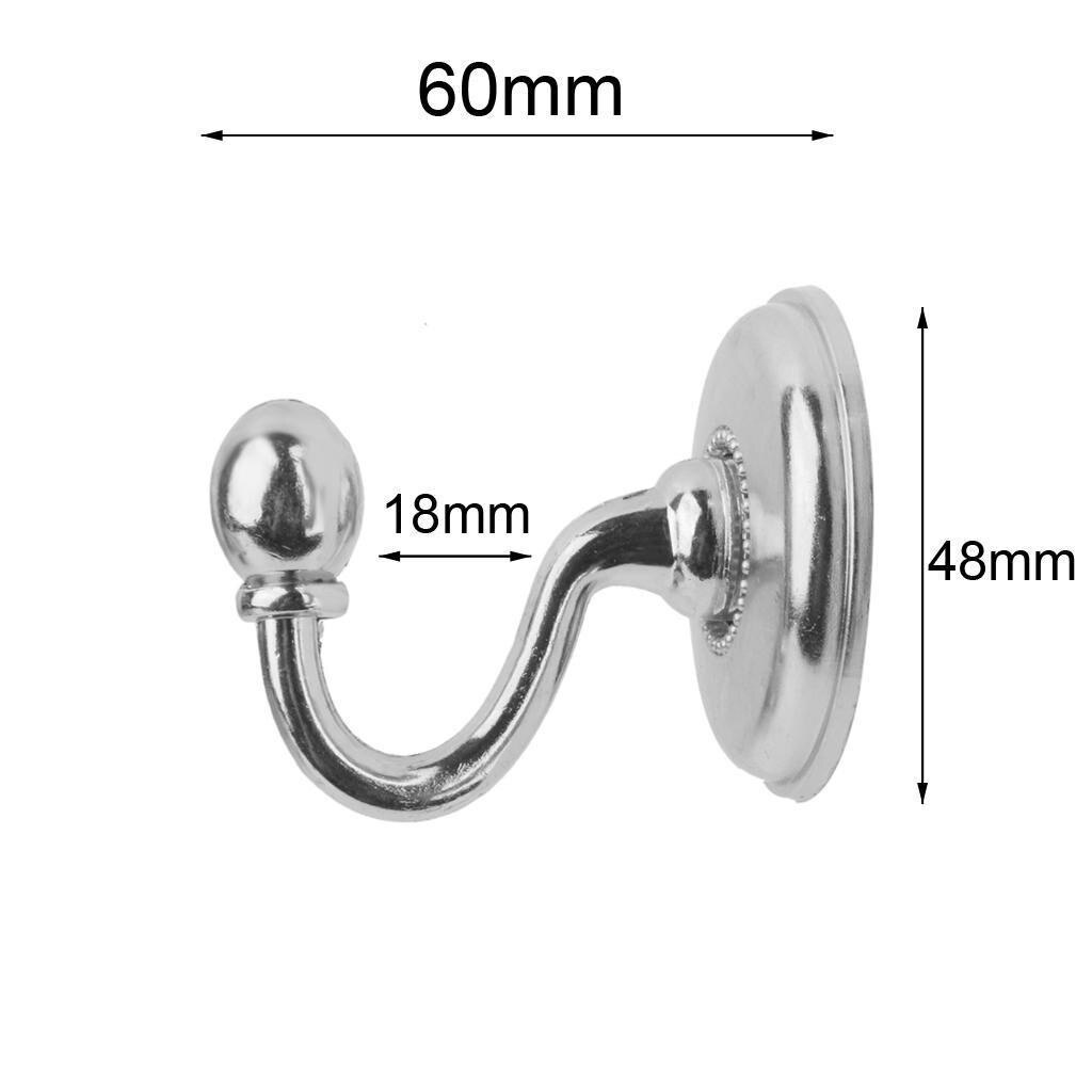 2x metal cortina holdback laço de parede volta ganchos cabide titular janela cortina ganchos cortina acessórios decoração para casa 1.20