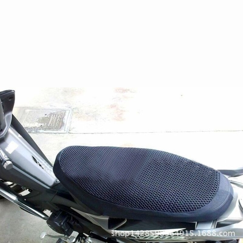 Funda de asiento de malla 3D para motocicleta, transpirable, de verano, para ciclomotor, Scooter, cojín antideslizante, accesorios impermeables