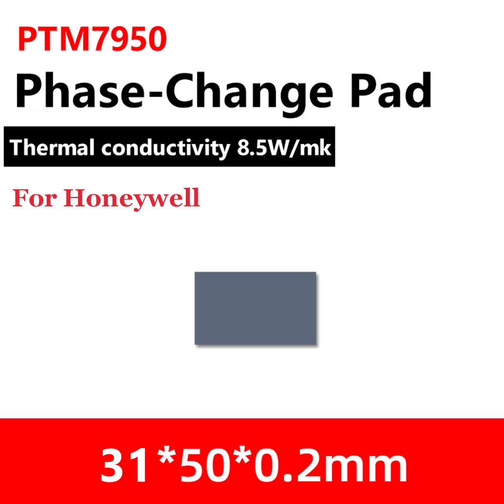 Honeywell- PTM7950 Thermal Pad 8.5 W/mk Phase Change Silicone Pad Laptop CPU GPU Thermal Conductive Paste Cooling Grease Pads: green
