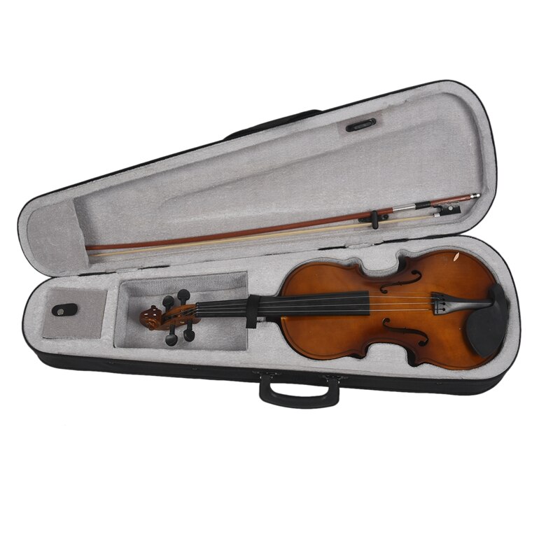 4/4 Full Size Acoustic Violin Fiddle With Case Bow Rosin Violin