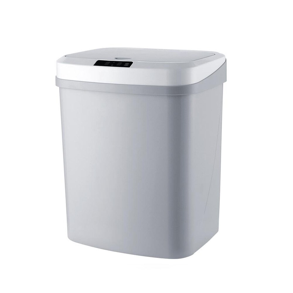 15L Automatische Sensor Vuilnisbak Intelligente Sensor Rechthoekige Smart ABS Sensor Prullenbak Vuilnisbak Voor Keuken Badkamer Home Afvalbakken