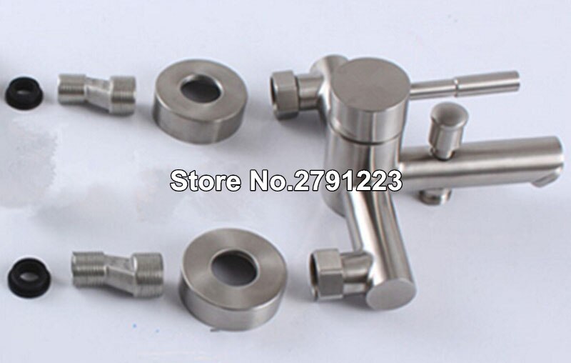 Brand Stainless Steel Bathroom Shower Tub Faucet Wall-mounted Faucet Bathroom Wall Mount 8" Rainfall Shower Faucet system