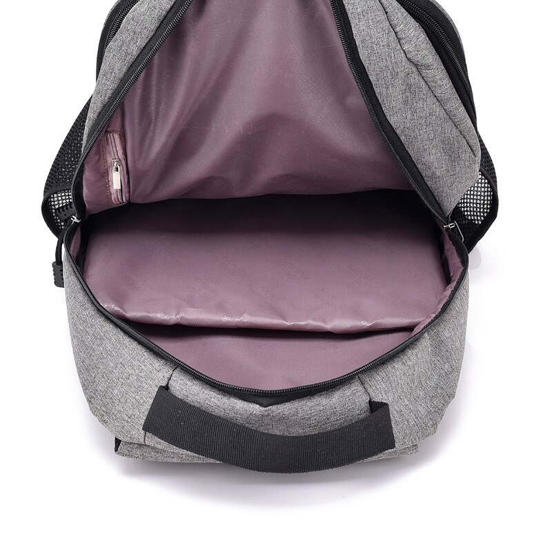 Hhyukimi Mannen Anti-Diefstal Sluizen Rugzak Multi-Functionele Laptop Tas College Schooltas Zakenreizen Schouder tas