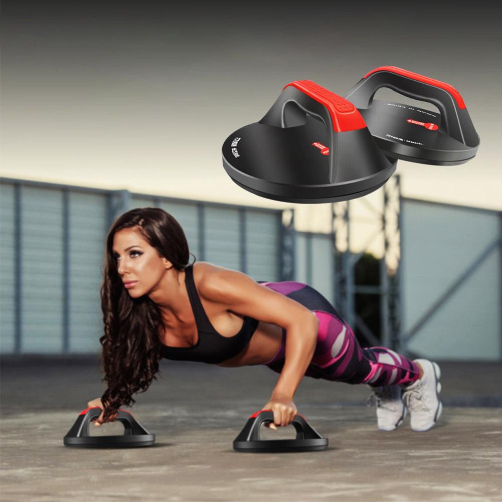 Push Up Bars Non Slip Pushups Wide Handle Fitness Comfortable Grips Workout Equipment Rotating Circular Push-up Bracket
