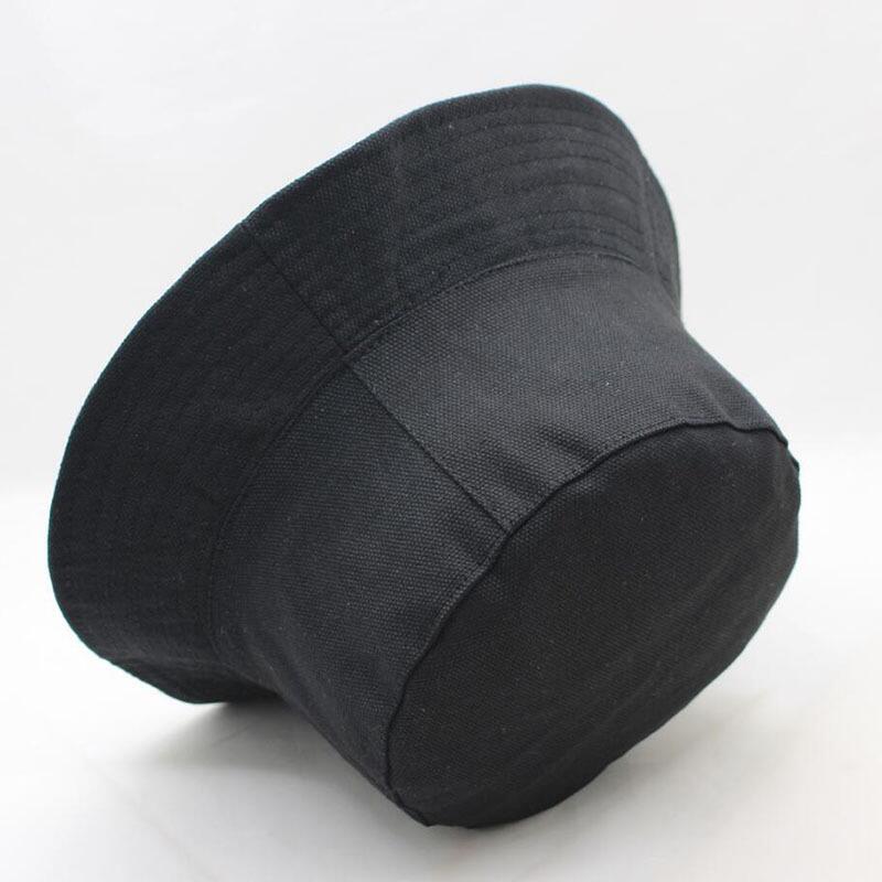 Unisex Summer Reversible Black White Coconut Tree Printed Fisherman Caps Bucket Hats Gorro Pescador Men Women