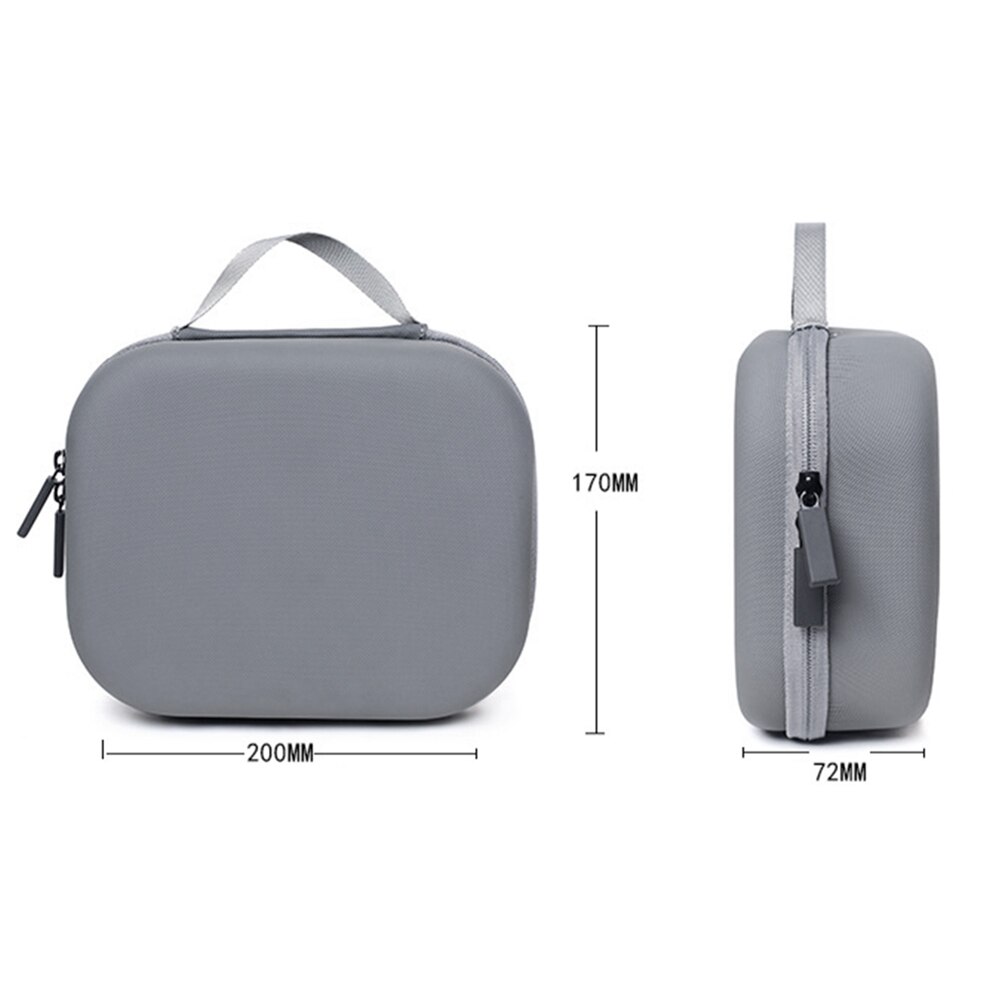 YUULNMOP Étui Rigide Pour DJI Mic Mini – Sac De Transport Portable Anti-Choc Anti-Usure Gris Avec Dragonne