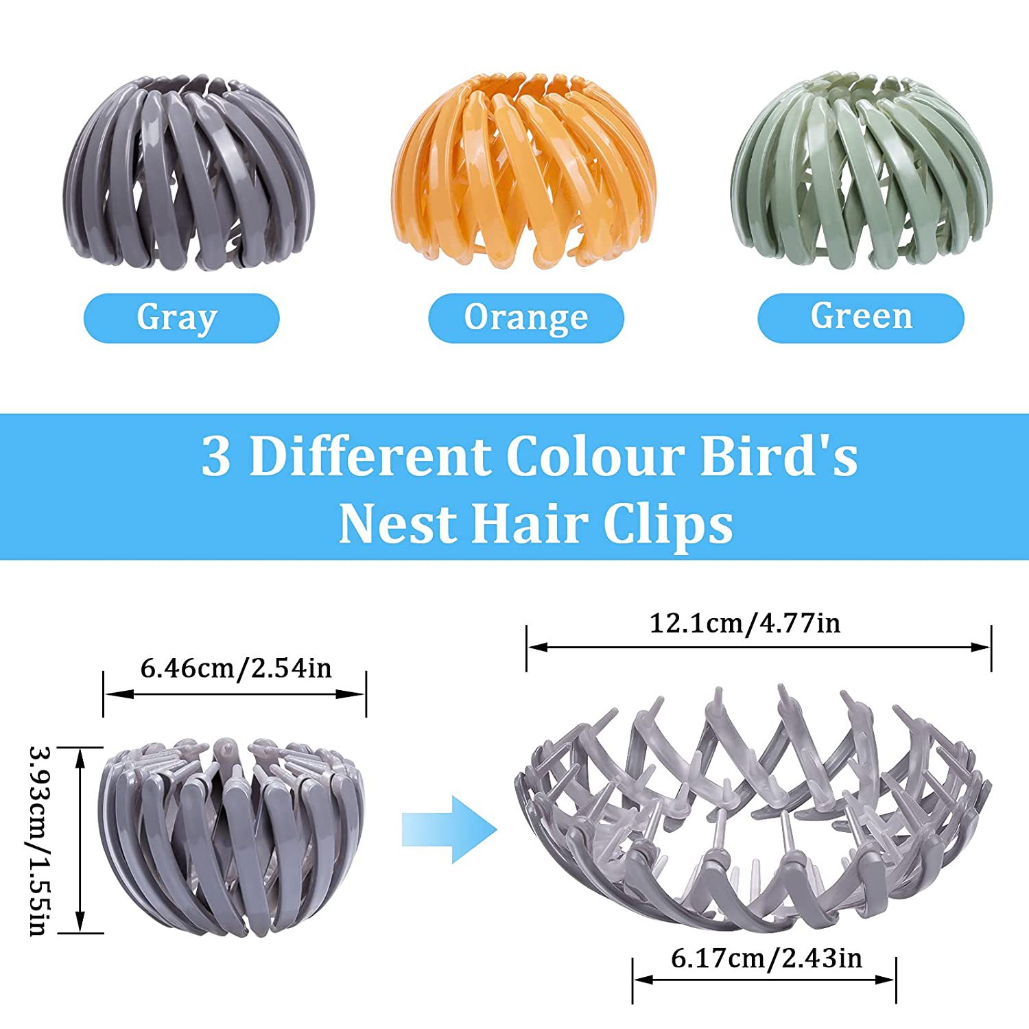 1 st Vrouwen Paardenstaart Haar Ringen Clips Vogelnest Vormige Haar Haarspeld Eenvoudige Magic Lui Braider Tool Haar Styling Accessoires