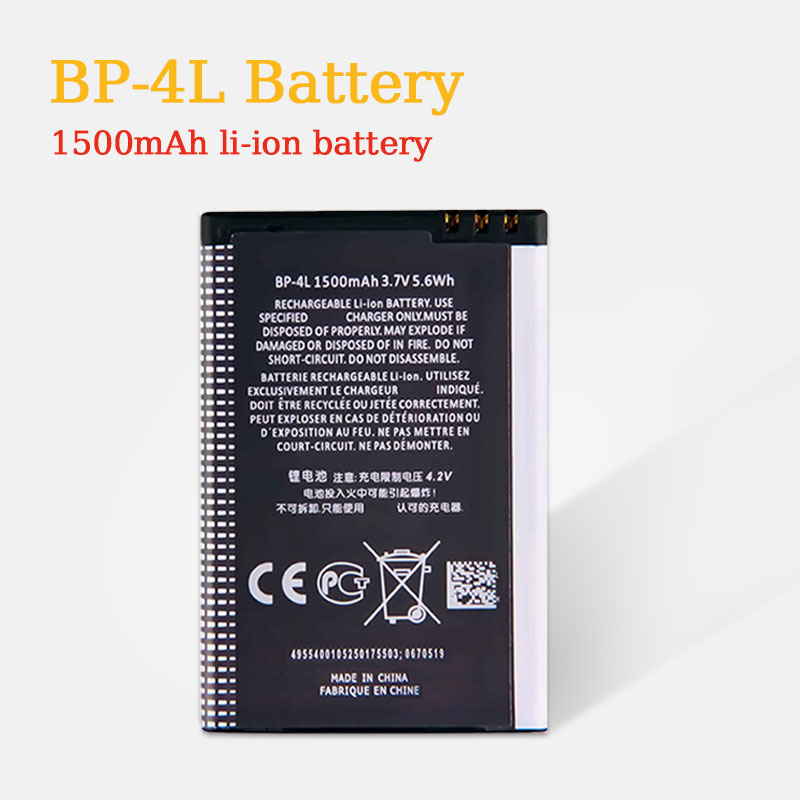BP-4L BP 4L batterie 1500mAh pour Nokia E61i E63 E71 E52 E55 6650F N97 E95 E72 E90 N810 E71X Batteries rechargeables pour téléphone portable