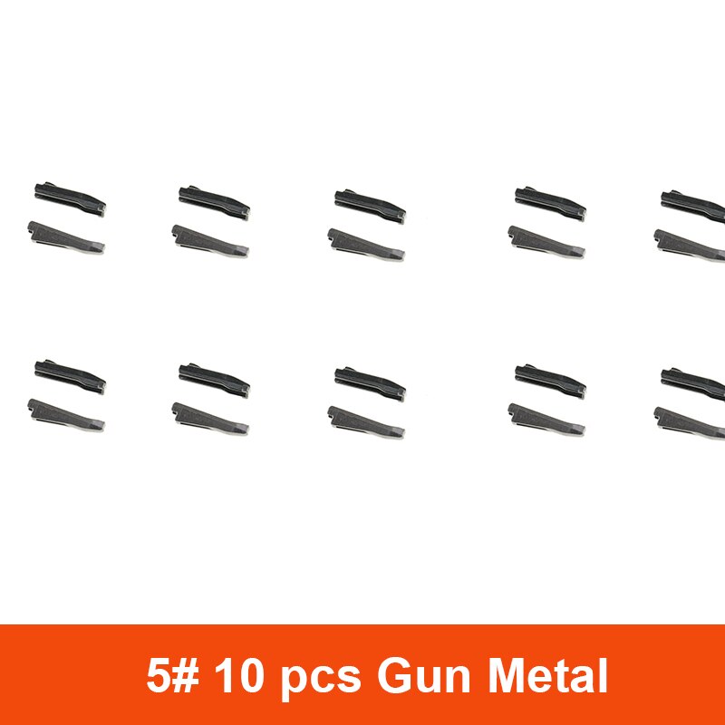 Zipper Repair Tool Set Metal Stopper Double Slider /Open End/Close end Zipper Sewing Stopper Accessories Zipper DIY For Clothes: 5 Gun Metal Double