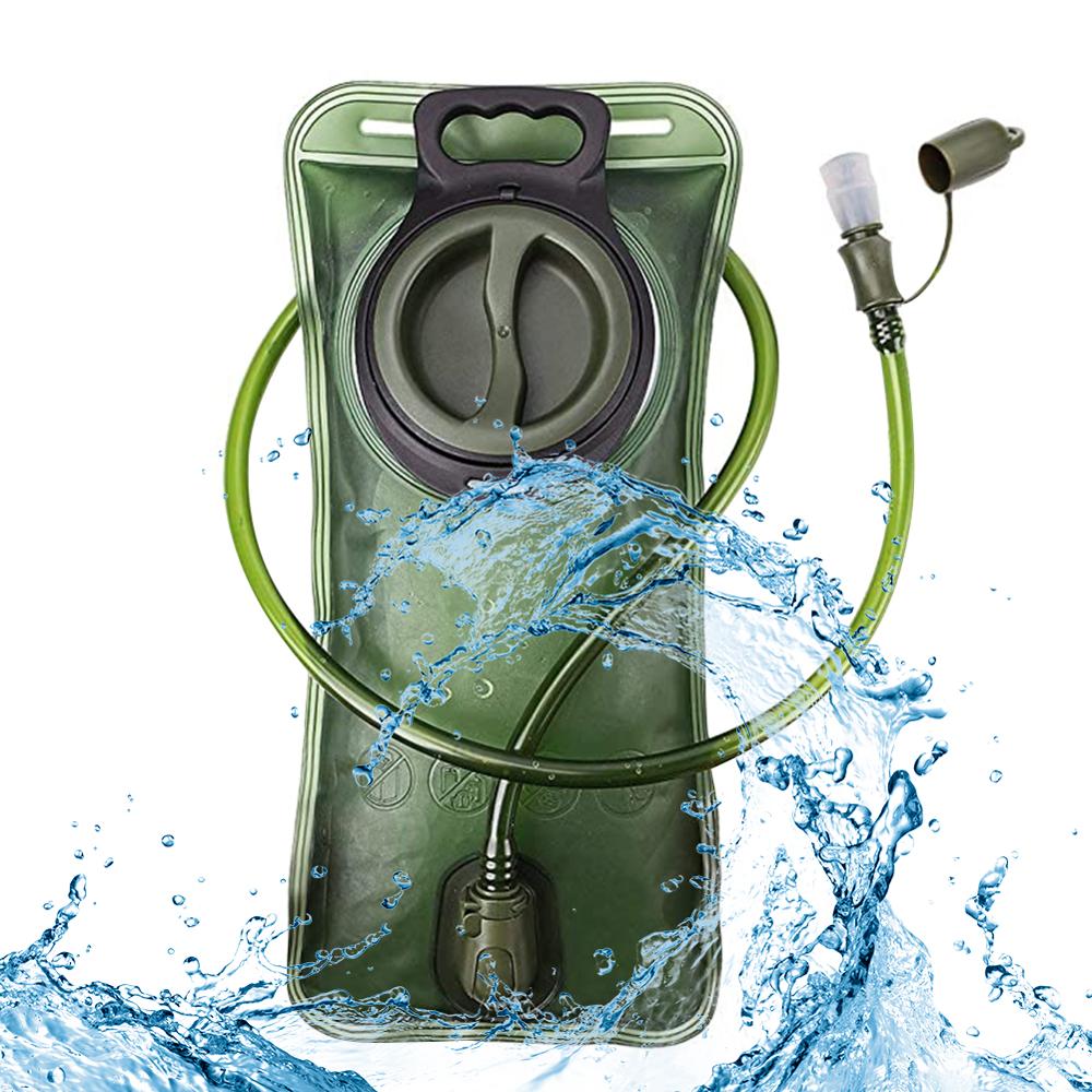 2L Verdikte Tpu Water Bag Outdoor Sport Rijden Waterzak Draagbare Water Hydratatie Pack Voor Fietsen Camping Wandelen Klimmen: green