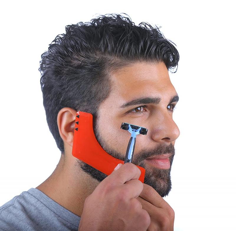 Men Beard Styling Comb Ruler Beard Modeling Template Beauty Barber Tools TSLM1