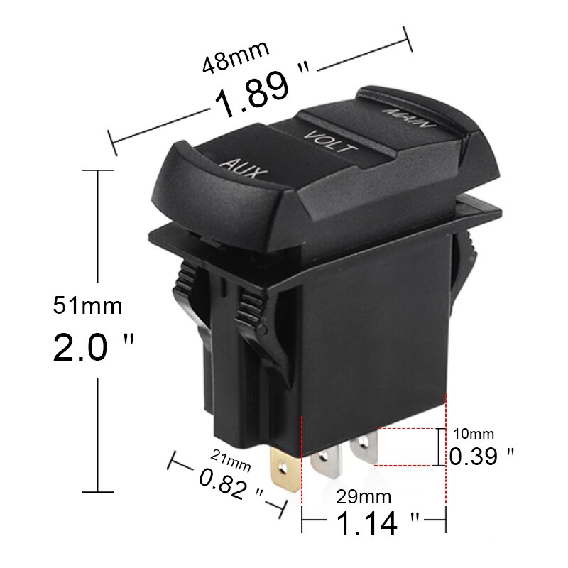 Universele 12 V-24 V Auto Truck Digitale Display Dubbele Voltmeter Voltage Meter Rode Led Voltmeter Dc 12 v-24 V Auto Motorfiets