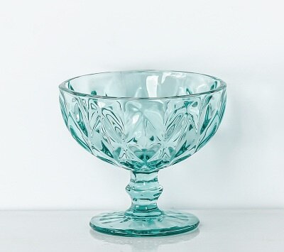 Ins Restaurant Cocktail Wine Glass Cup Goblet Ice Cream Yogurt Goblet Pudding Dessert Dish High Bowl Cake Snack Container: 04