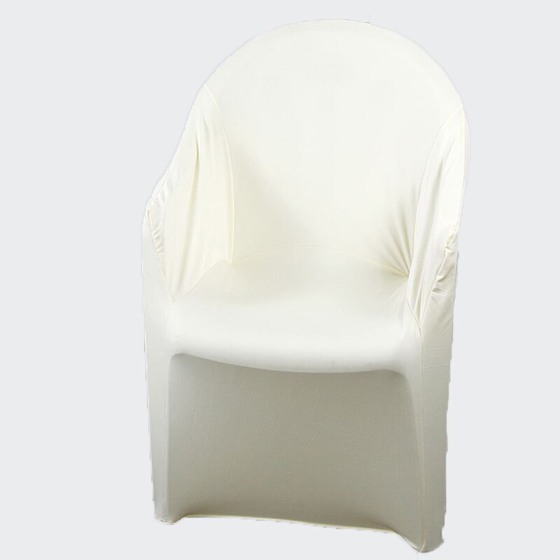 Elastisk lænestolbetræk stretch armstolsbetræk spandex slipcovers til lænestole bryllupsfest stol betræk housse de chaise: Beige