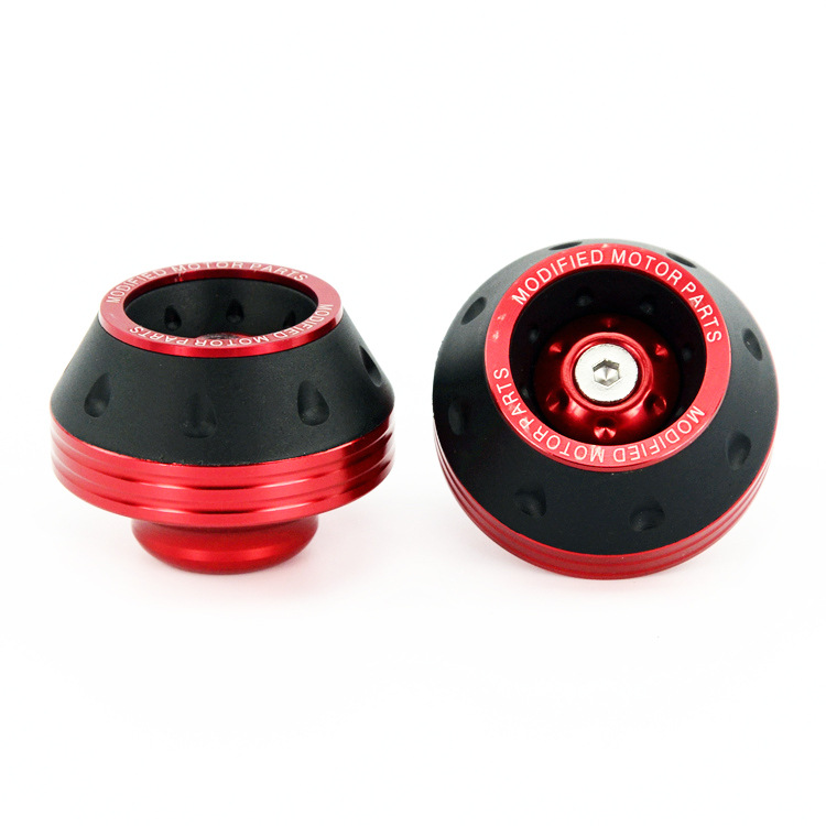 Protector Universal contra choques para motocicleta, Protector de horquilla delantera de aluminio, protección para rueda de motocicleta, deslizador de tapa contra choques, 2 uds.: Oro