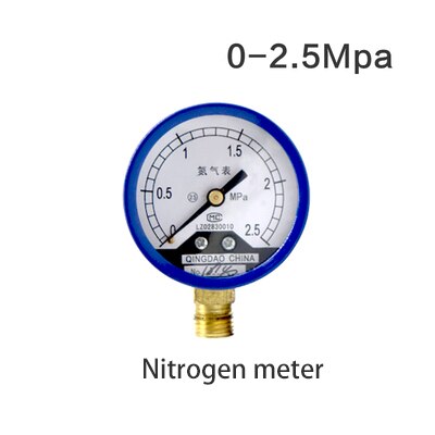 Zuurstof/Acetyleen/Propaan/Stikstof Mig Tig Flow Meter Gas Flowmeter Wijzerplaat Manometer Reduceerventiel weld: Nitrogen 0-2.5Mpa