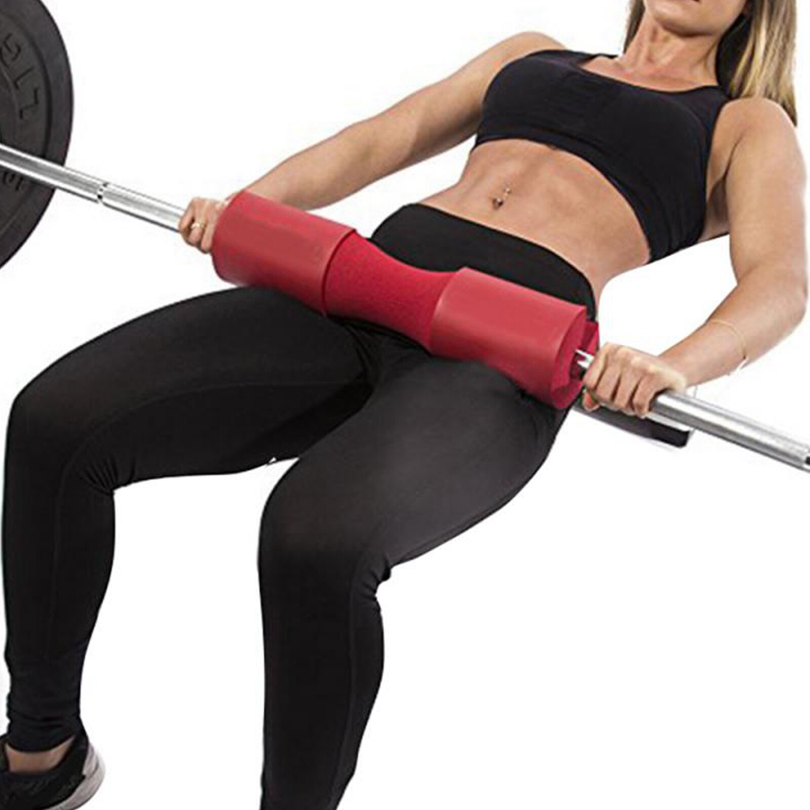 Barbell Squat Pad - Neck and Shoulder Protective Pad - Great for Squats, Lunges, Hip Thrusts, Weight Lifting: Red