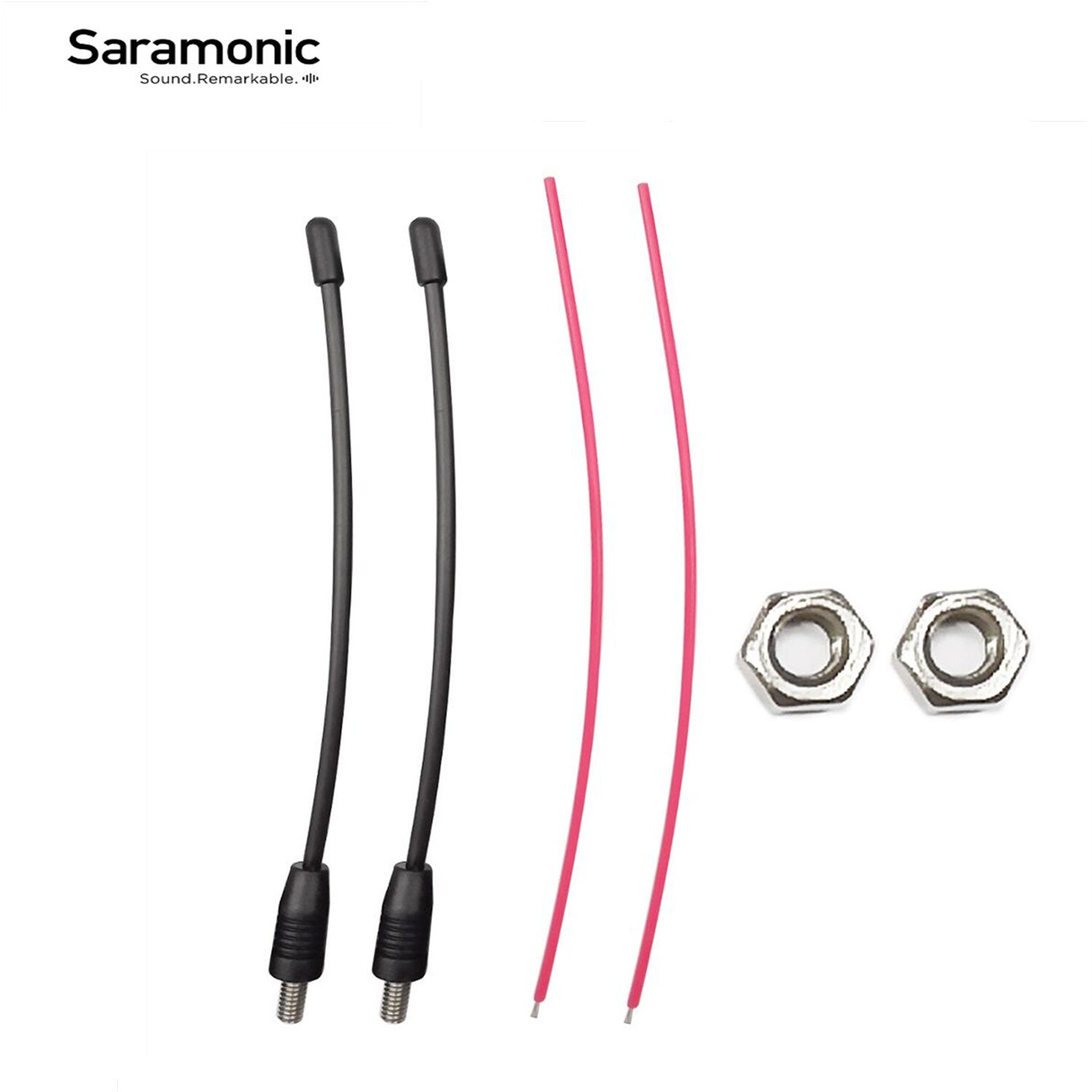 Saramonic Gürtel Clips Bodypack Mikrofon Halterungen Antennen Muttern für Drahtlose Mikrofon UWMIC9 System: 2-Antenne und Mutter