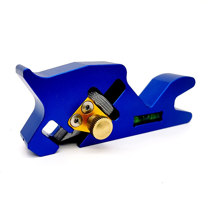 Woodworking Chamfer Plane Manual Edge Corner Planer 45 Degree Bevel 1/4 Rounded Bevel Fillet Chamfer Hand Plane: Blue