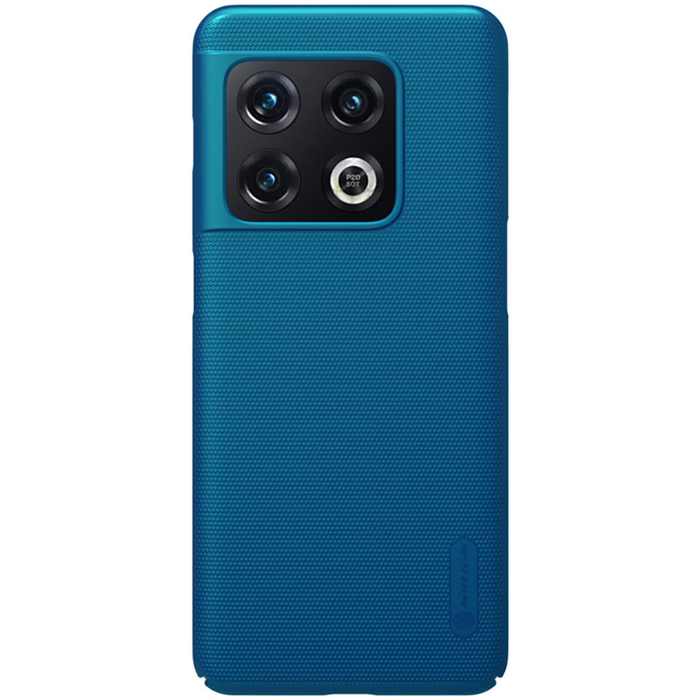 For OnePlus 10 Pro プロケースnillkin camshieldプロスライドレンズ保護シェルつや消しpcバックカバー For OnePlus 10 Pro プロケース: Frosted Shield Blue