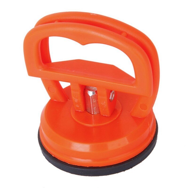 Orange röd sugkupa avlägsnande av avlägsnande av glashandtag