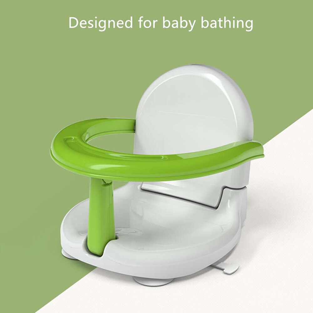 Bærbart babybrusebadssæde, der spiser sikkerhedsstol, der kan foldes sammen skridsikker sikkerhed multifunktionelt legetøjsbadstøtte