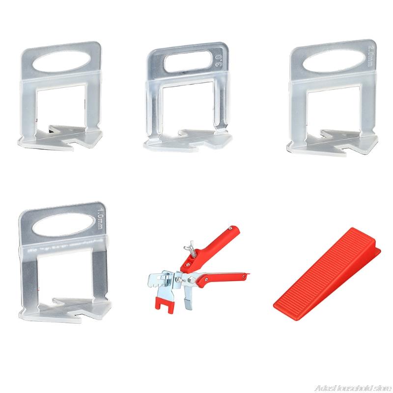 Espaciadores niveladores de azulejos DIY, 100 unids/set/juego, Clips de nivelación de azulejos de 1,5mm/1mm/2mm/3mm para nivelar la instalación de piedra de azulejos