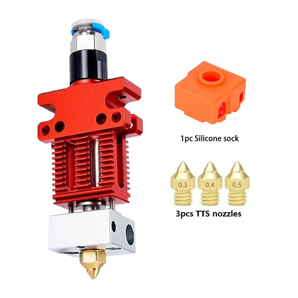 MEGA CR-6 SE Hotend Kit Metal Extrusion Extruder 3D Printing Parts Titanium alloy Bimetal heatbreak for Creality CR-5 PRO CR6: add OrgSockNozzle