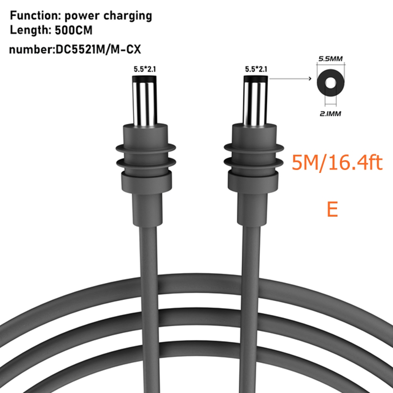 Voor Starlink Gen3 Mini Kabel 2/3/5m voor Starlink Mini Power Type-C Ingang vervanging Kabel Waterdichte Buitendeur Jack Opladen: Rood