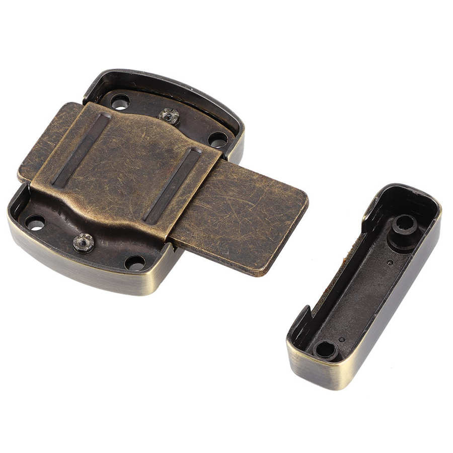 Con Cerradura para puerta de gabinete con accesorios de tornillo cerradura de puerta de aleación de zinc duradera