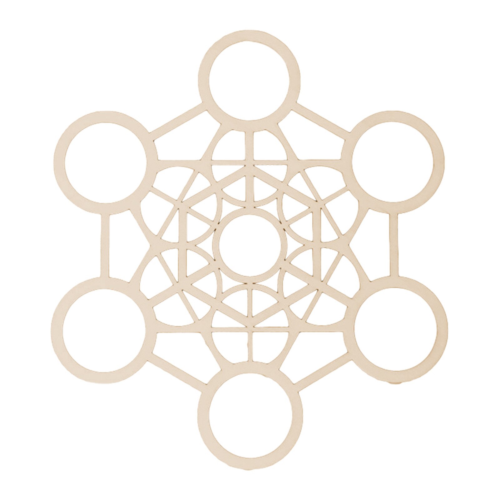 Flower of life Wooden Grid Board Geometry Wall Hanging Decor Wall Sculpture Home decoration