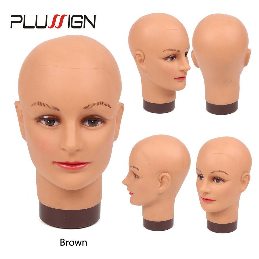 Brugerdefineret mannequin hoved uden hår til parykker fremstilling display styling paryk hoved stativ træningshoved med klemme makeup smykker til piger