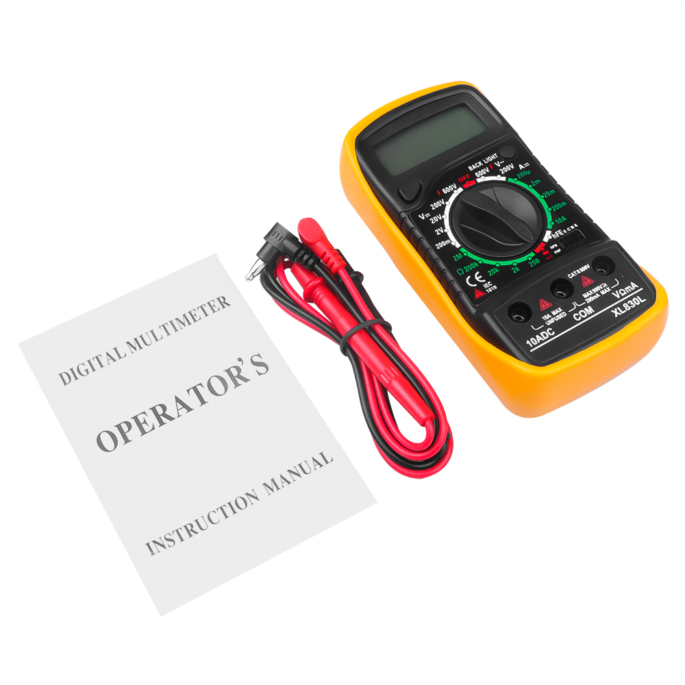 Digital Multimeter AC/DC Voltage Tester Electrical Ohm Voltage Test Meter Profesional Analog Auto Range Multimetro