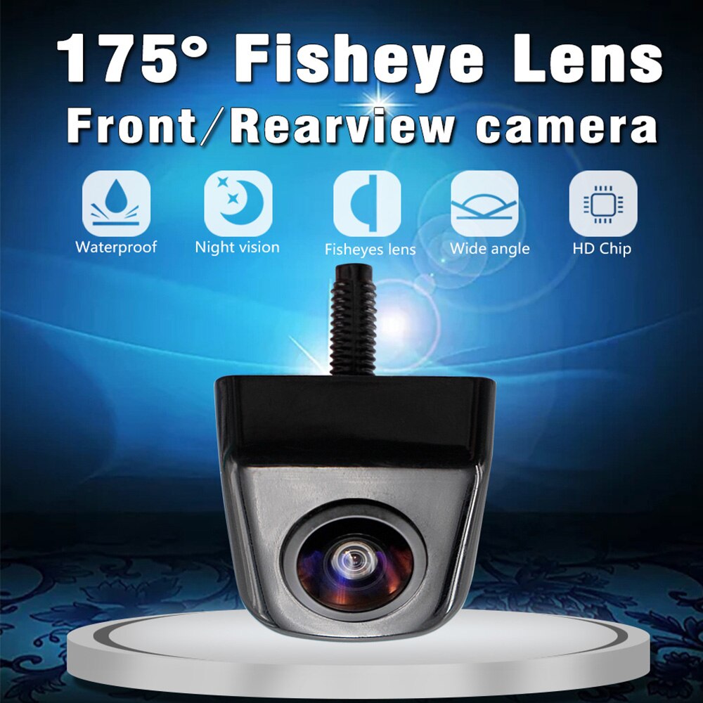 Smartour HD 1296*1080P Night Vision Fisheye Lens Vehicle Reverse Backup Rear View CVBS Camera For All Android DVD Monitor