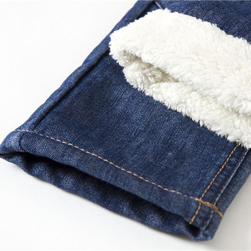 Inverno Cashmere di Spessore Dei Ragazzi Dei Jeans Dei Capretti Dei Pantaloni Dei Pantaloni Del Bambino Dei Bambini Dei Jeans