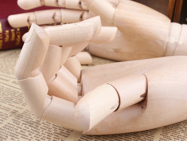 Model Hand 12 Inch cartoons joint Flexible wooden hand for drawing model Sketch supplies Decoration