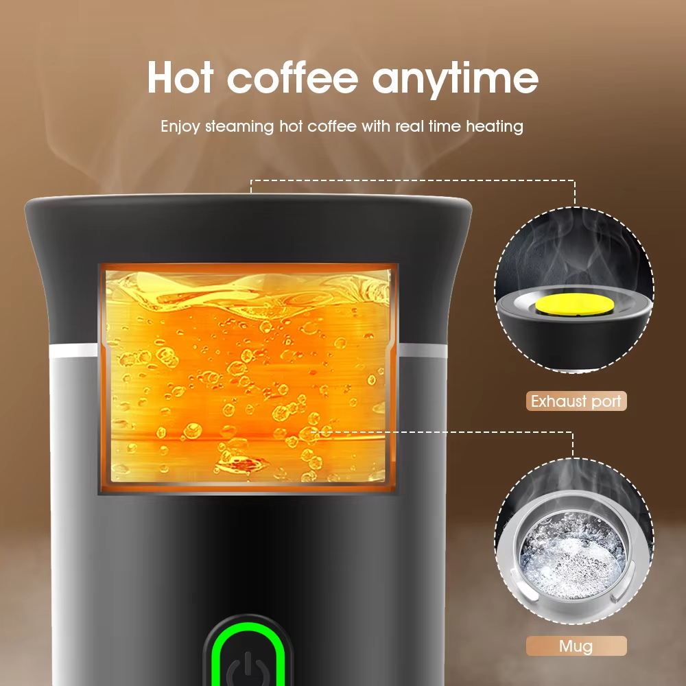 XIAOMI Elektrische Kaffeemaschine, kabellos, Typ C, wiederaufladbar, 3-in-1, tragbare Kaffeemaschinen, mehrere Modi, für Haushalt, Reisen