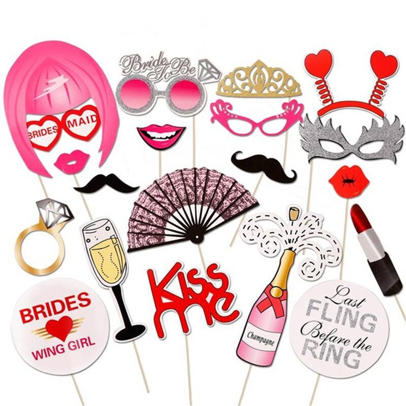 Accesorios para fotomatón de foto de boda accesorios para fotos accesorios para fiestas de bodas