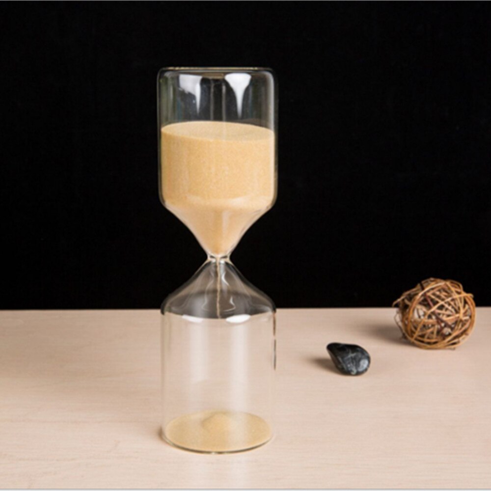 15mins Cylinder Glass sand timer 15 minutes Home decoration hourglass cooking calculate timer birthday sand timer hourlgass
