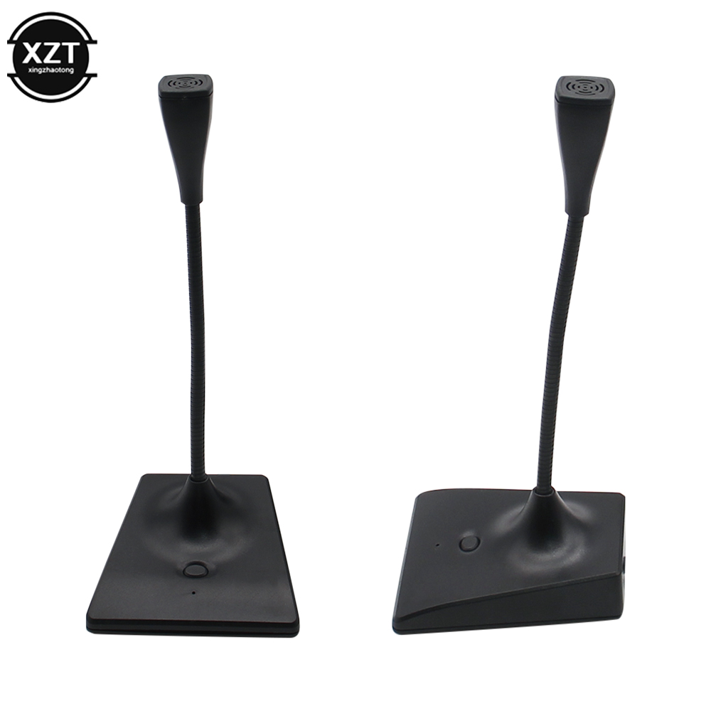 Desktop USB Microphone Computer Laptop Mini Microphone Flexible Tube Neck Adjustable PC Mic