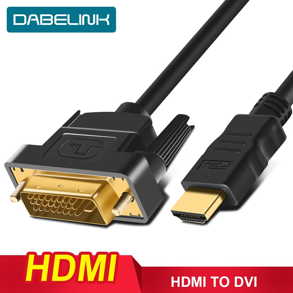 Dvi Kabel Hdmi Naar Dvi Kabel 24 + 1 Pin Adapter Kabels 3D Voor Lcd Dvd Hdtv Xbox Hoge Snelheid dvi Hdmi Kabel 1/2/3M Hdmi Adapter Kabel
