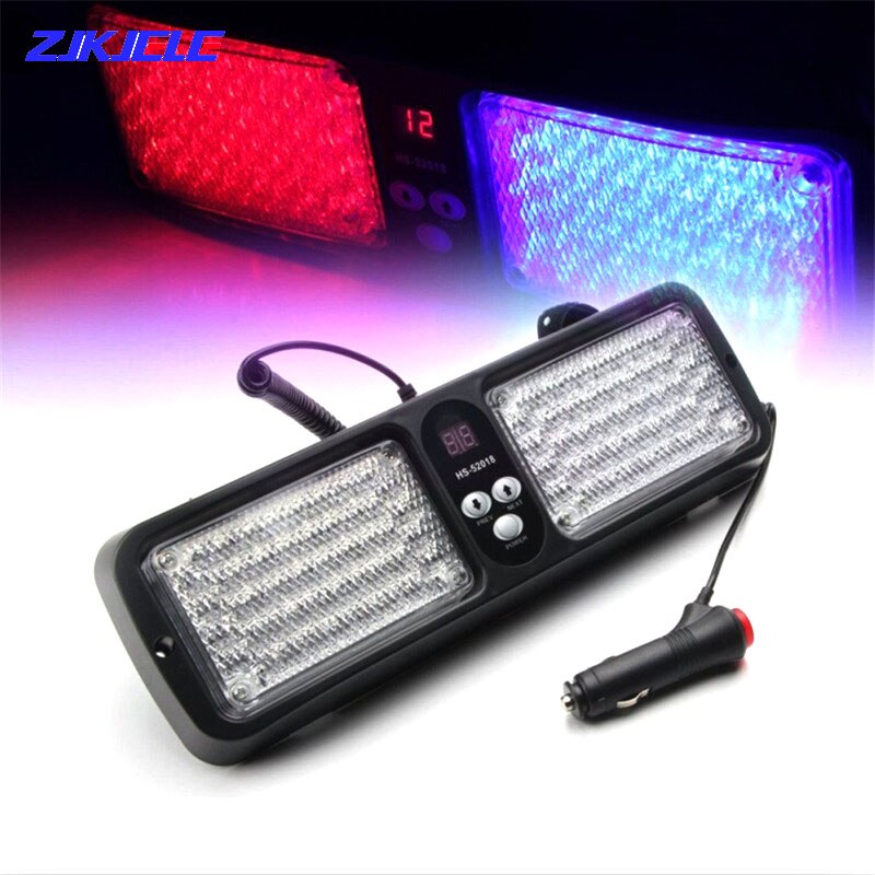 86 LED Auto Lkw Strobe Tafel Licht Sonnenblende Notfall Leuchtfeuer 12 Blitz Modi Gefahr Polizei Warnlichtbalken Parkplatz Birne 12V
